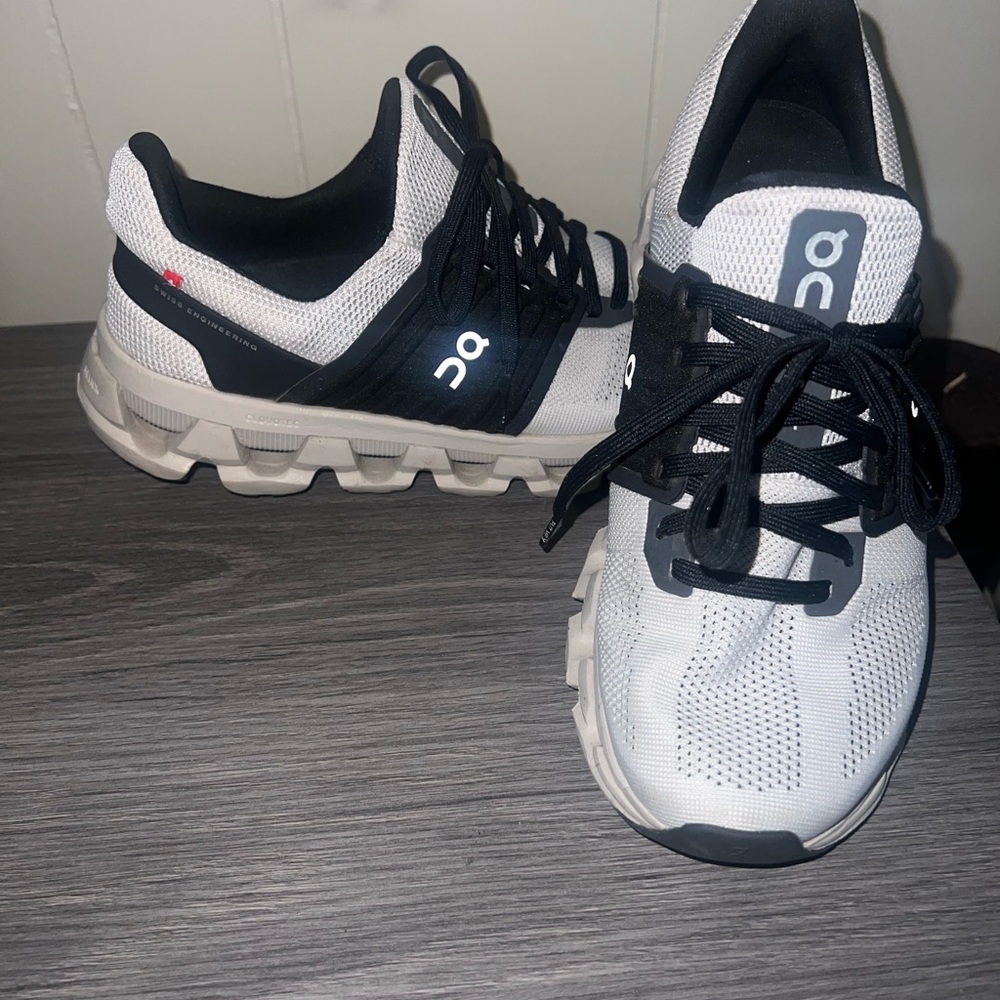 On Running tan and Black Athletic Shoes